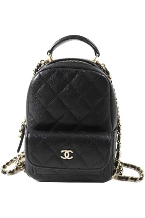 CHANEL Dames, Pre-owned, Zwart, Maat: ONE Size Leer