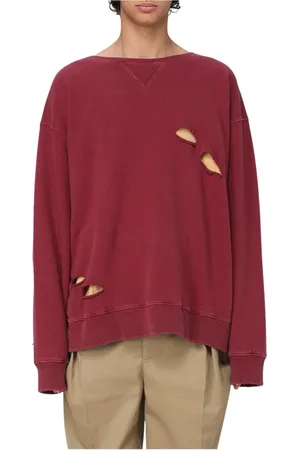 Maison Margiela Heren, Sweatshirts & Hoodies, Rood, Maat: M Katoen