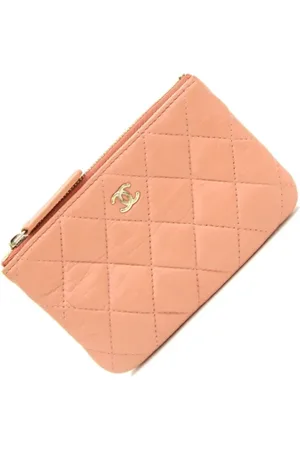 CHANEL Dames, Pre-owned, Roze, Maat: ONE Size Leer