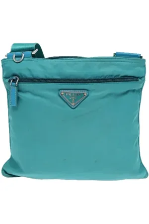 Prada Dames, Pre-owned, Blauw, Maat: ONE Size Nylon