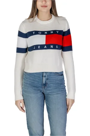 Tommy Hilfiger Dames, Truien, Wit, Maat: XS Katoen