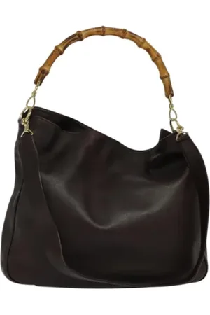 Gucci Dames, Pre-owned, Bruin, Maat: ONE Size Leer