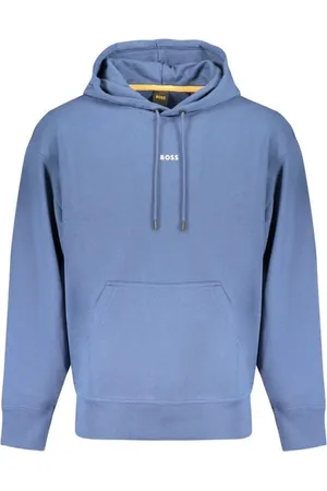 HUGO BOSS Heren, Sweatshirts & Hoodies, Blauw, Maat: XL Katoen
