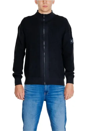 Calvin Klein Heren, Truien, Zwart, Maat: S Katoen