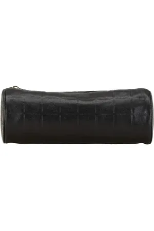 CHANEL Dames, Pre-owned, Zwart, Maat: ONE Size Leer