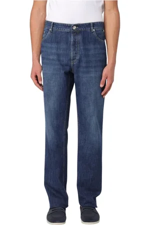 Brunello Cucinelli Heren, Jeans, Blauw, Maat: 3XL Denim