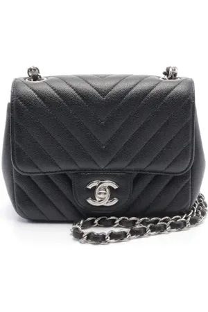 CHANEL Dames, Pre-owned, Zwart, Maat: ONE Size Leer