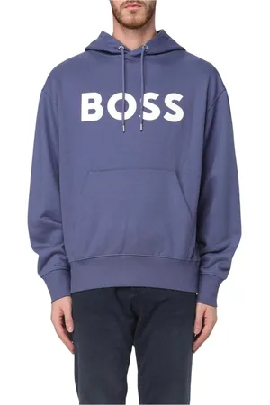 HUGO BOSS Heren, Sweatshirts & Hoodies, Blauw, Maat: XL Katoen