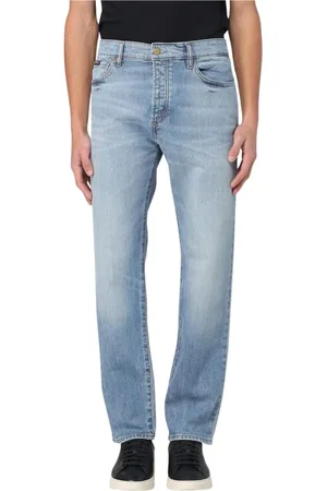 HUGO BOSS Heren, Jeans, Blauw, Maat: W33 Katoen
