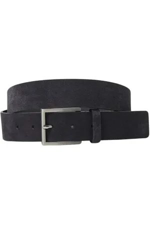 HUGO BOSS Heren, Accessoires, Blauw, Maat: 100 CM Suède