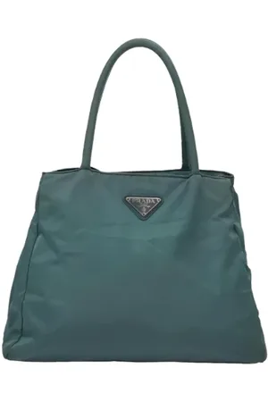 Prada Dames, Pre-owned, Blauw, Maat: ONE Size Nylon