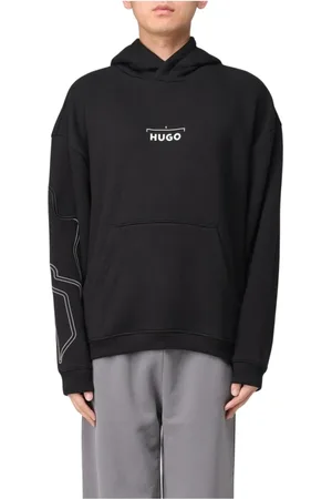 HUGO BOSS Heren, Sweatshirts & Hoodies, Zwart, Maat: XL Katoen