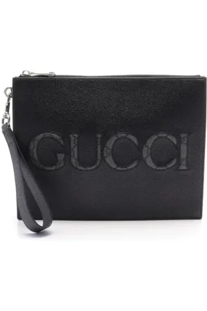Gucci Heren, Pre-owned, Zwart, Maat: ONE Size Leer