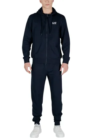 EA7 Heren, Sport, Blauw, Maat: S Katoen