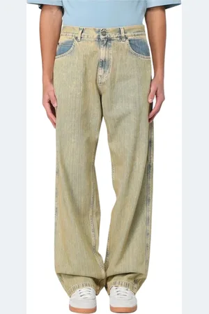 BONSAI Heren, Jeans, Groen, Maat: S Katoen