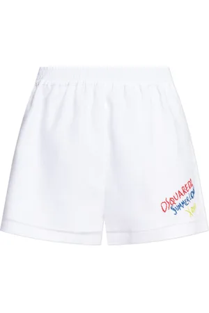 Dsquared2 Dames, Korte broeken, Wit, Maat: S Linnen