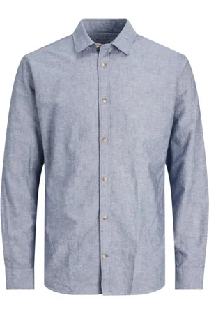 JACK & JONES Heren, Overhemden, Blauw, Maat: XS Denim