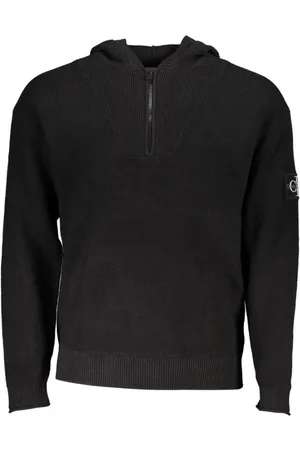 Calvin Klein Heren, Sweatshirts & Hoodies, Zwart, Maat: M Katoen
