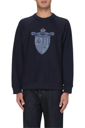 Fendi Heren, Sweatshirts & Hoodies, Blauw, Maat: L Katoen