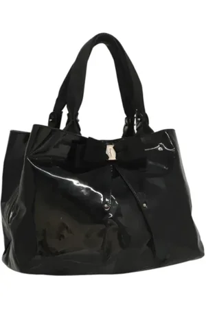 Salvatore Ferragamo Dames, Pre-owned, Zwart, Maat: ONE Size