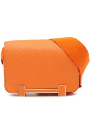 Hermès Dames, Pre-owned, Oranje, Maat: ONE Size Leer