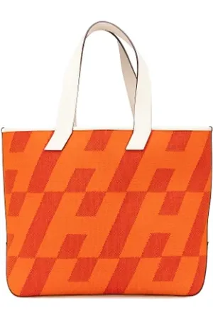 Hermès Dames, Pre-owned, Oranje, Maat: ONE Size Leer