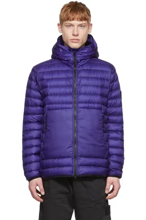 Stone Island Heren, Jassen, Paars, Maat: 2XL Nylon