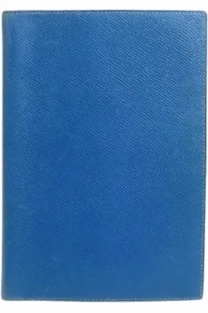 Hermès Dames, Pre-owned, Blauw, Maat: ONE Size Leer