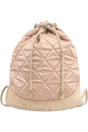 CHANEL Dames, Pre-owned, Roze, Maat: ONE Size Satijn