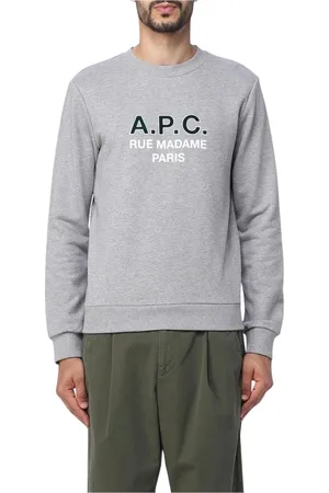 A.P.C. Heren, Sweatshirts & Hoodies, Grijs, Maat: L Katoen