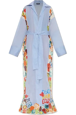 Dsquared2 Dames, Blouses & Shirts, Blauw, Maat: S Katoen