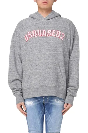 Dsquared2 Heren, Sweatshirts & Hoodies, Grijs, Maat: 3XL Katoen