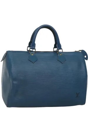 LOUIS VUITTON Dames, Pre-owned, Blauw, Maat: ONE Size Leer