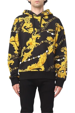VERSACE Heren, Sweatshirts & Hoodies, Zwart, Maat: S Katoen