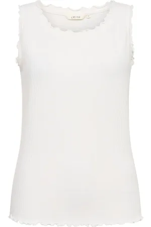 Cream Dames, Tops, Wit, Maat: XL