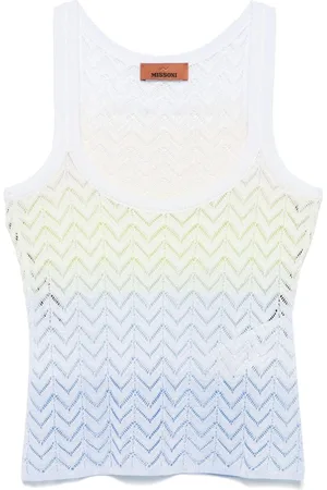 Missoni Dames, Tops, Blauw, Maat: XS