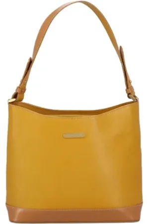 Burberry Dames, Pre-owned, Geel, Maat: ONE Size Leer