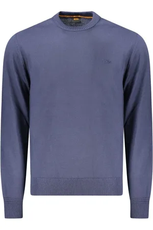 HUGO BOSS Heren, Truien, Blauw, Maat: L Wol