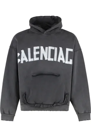 Balenciaga Heren, Sweatshirts & Hoodies, Grijs, Maat: M Katoen