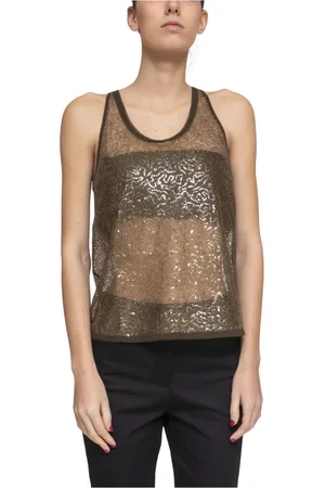 Pinko Dames, Tops, Groen, Maat: S