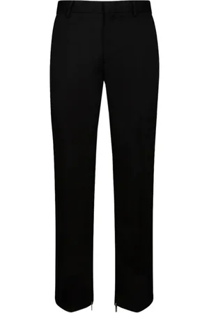 OFF-WHITE Heren, Broeken, Zwart, Maat: L Wol
