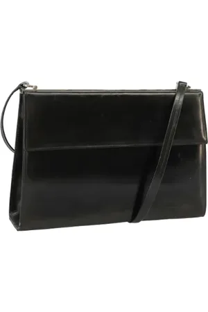 Salvatore Ferragamo Dames, Pre-owned, Zwart, Maat: ONE Size Leer
