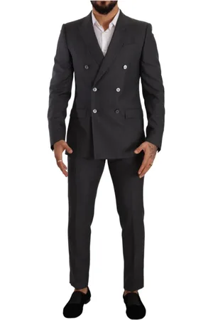 Dolce & Gabbana Heren, Pakken, Grijs, Maat: M Wol