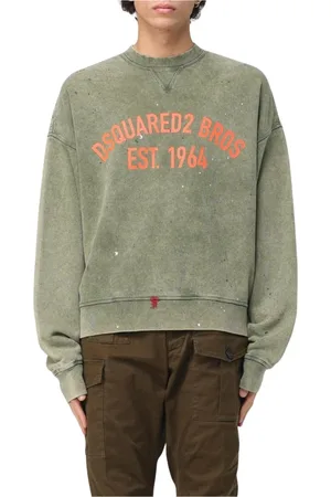 Dsquared2 Heren, Sweatshirts & Hoodies, Grijs, Maat: XL Katoen