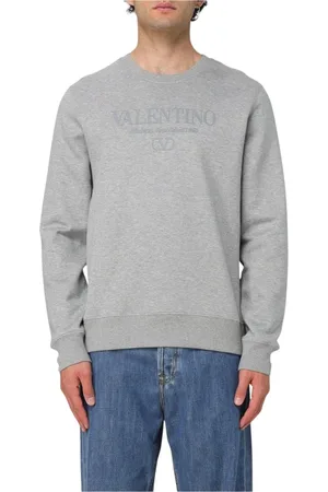 VALENTINO Heren, Sweatshirts & Hoodies, Grijs, Maat: S Katoen