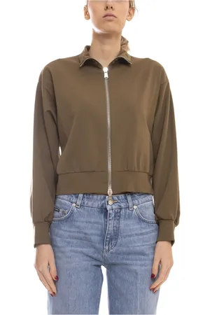 Dondup Dames, Sweatshirts & Hoodies, Groen, Maat: S