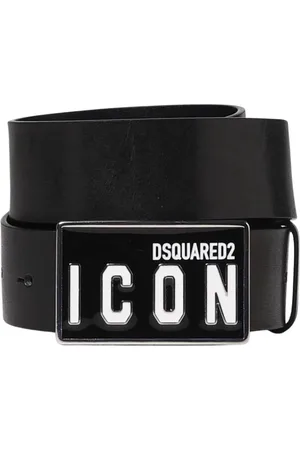 Dsquared2 Heren, Accessoires, Zwart, Maat: 90 CM Leer