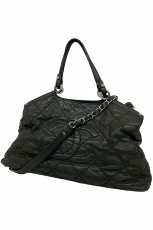 CHANEL Dames, Pre-owned, Zwart, Maat: ONE Size Leer