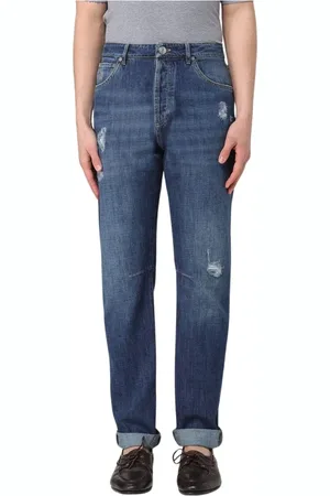 Brunello Cucinelli Heren, Jeans, Blauw, Maat: 2XL Katoen