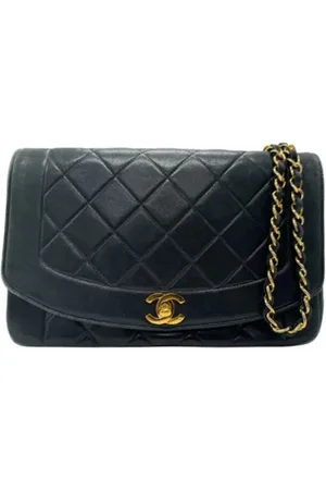 CHANEL Dames, Pre-owned, Zwart, Maat: ONE Size Leer